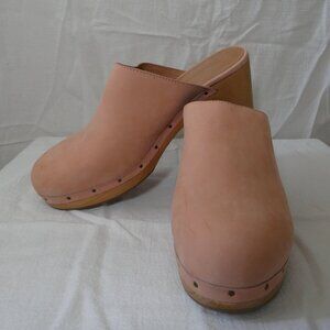 Pink Madewell clogs W8.5
